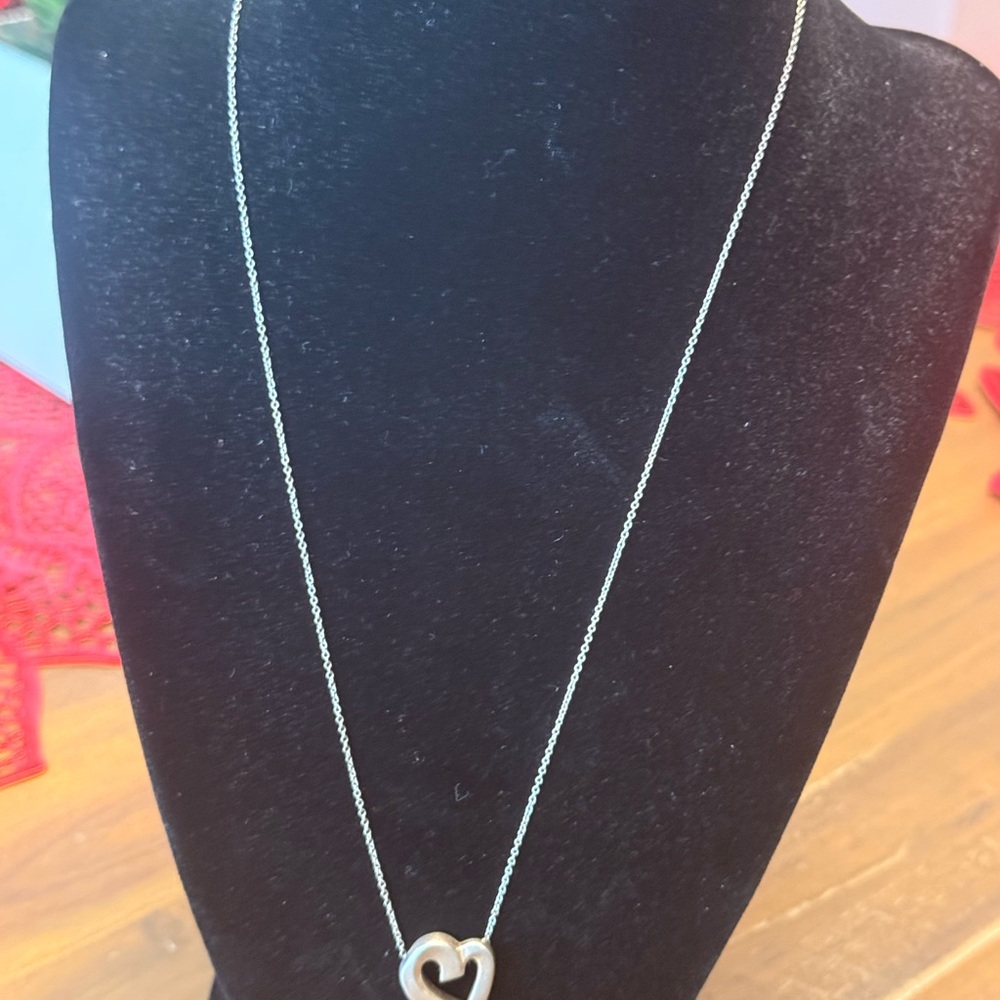 Tiffany & Co. Silver Heart Pendant Necklace